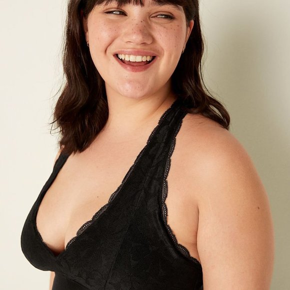 PINK Lace Halter Bralette - Brand new with tags - Picture 4 of 5